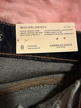 American Eagle Outfitters Indigo High-Rise Jegging Crop